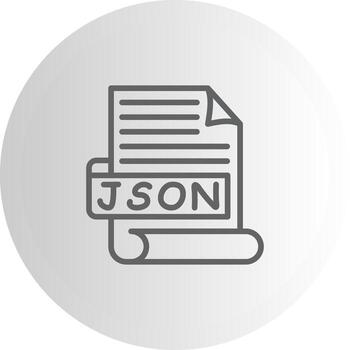 JSON Utility Focused Shape Element vector