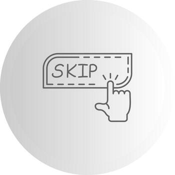 omitir tecnología ui elemento diseño vector