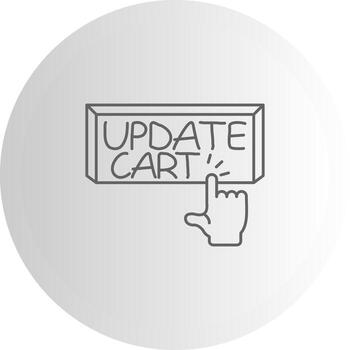 Update Cart Minimal Visual Object Form vector