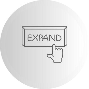 Expand Custom Line Graphic Illustration vector