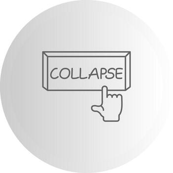 colapso producto interfaz visual elemento vector