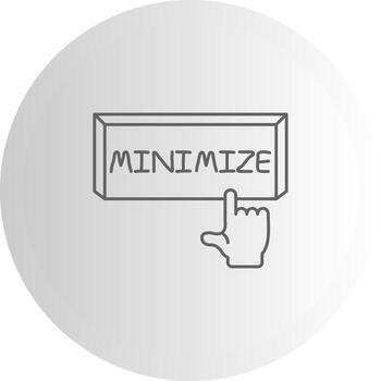 minimizar de marca objeto gráfico vector
