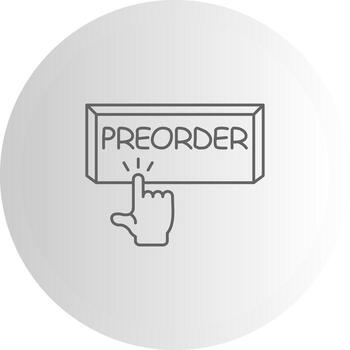 Preorder Visual Branding Symbol Asset vector