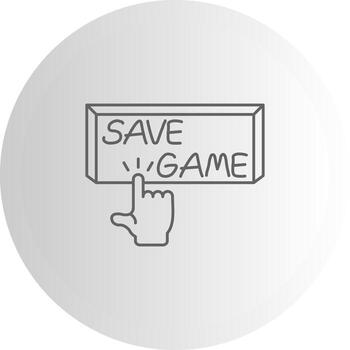 salvar juego dinámica diseño característica diseño vector