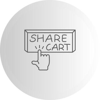 Share Cart Versatile Web Graphic Layout vector