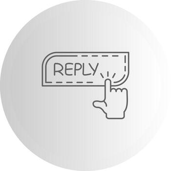 Reply Mobile App Symbol Layout vector