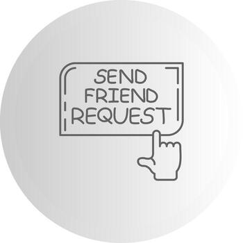 Send Friend Request Dynamic Design Feature Layout vector