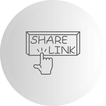 Share Link Iconic Design Element Layout vector