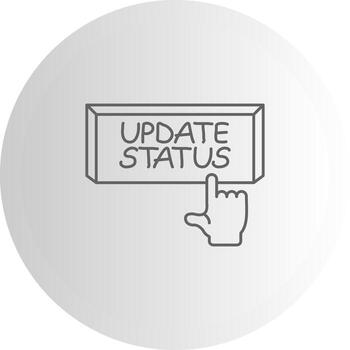 Update Status Functional UX Graphic Design vector