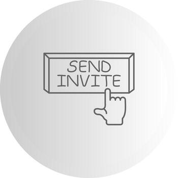 Send Invite Feature Highlight Mark Layout vector