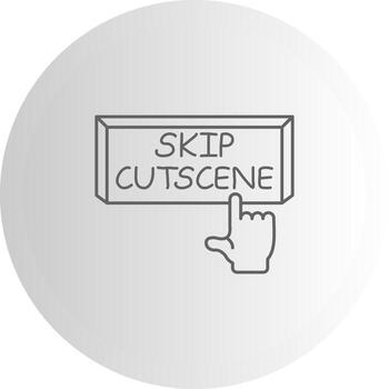 Skip Cutscene Design System Mark Element vector
