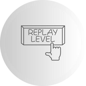 repetición nivel personalizado visual símbolo gráfico vector