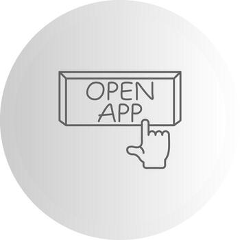 Open App Branded Object Graphic vector