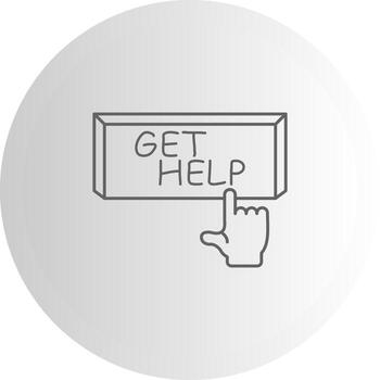 obtener ayuda gráfico interfaz marca diseño vector