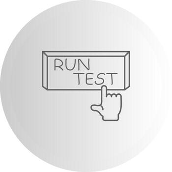 correr prueba elegante ui objeto gráfico vector