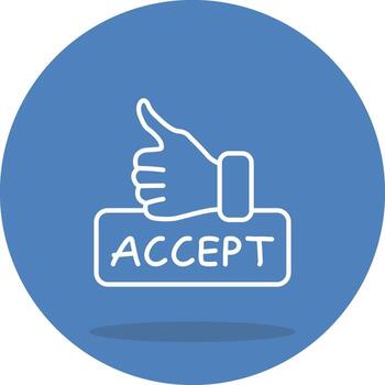 Accept Optimized Web Graphic Layout vector