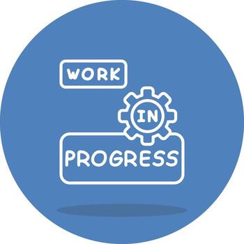 Work In Progress Elegant Digital Graphic Object vector