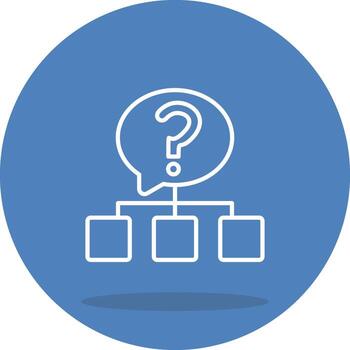 pregunta personalizado plano diseño vector