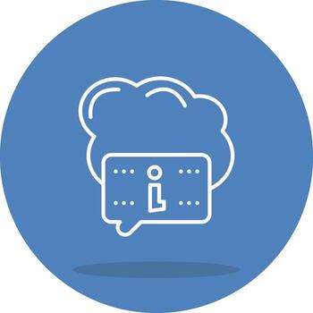 Cloud Computing Bold Visual Design Mark vector