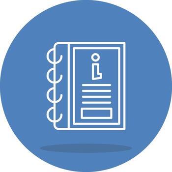 Manual Book Custom Flat Design vector