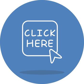 Click Here Concise Design Form vector