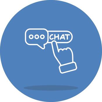 Chat Abstract User Interface Design vector