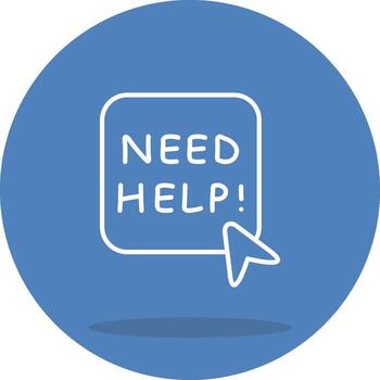 Help Modern UX Graphic Asset vector