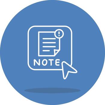 Nota único ui gráfico representación vector