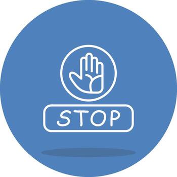 Stop Mobile App Graphic Asset vector
