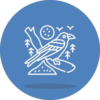 Common Raven Core Design Element vector