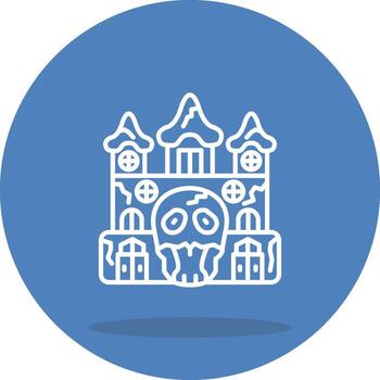 Haunted Castle Professional UI Design Element vector