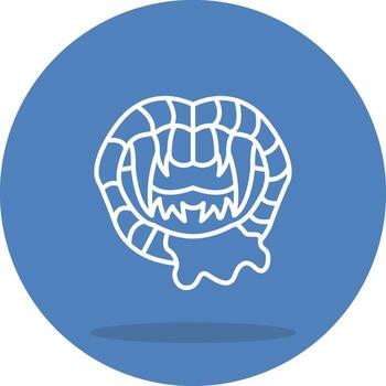 Vampire Fangs Distinctive Visual Graphic Symbol vector