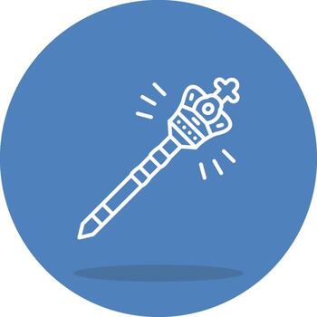 Royal Monarchy Scepter Digital Branding Graphic Asset vector