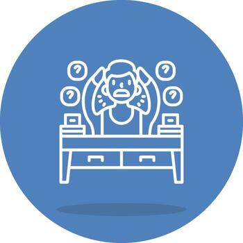 Forgetful Sharp Graphic Line Work vector