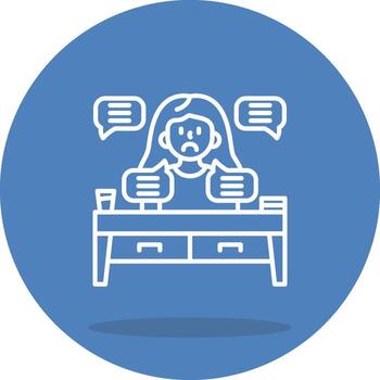 Talkative Bold Visual Design Mark vector