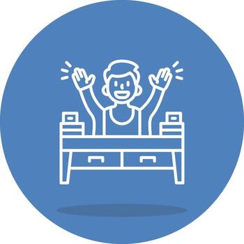 Hyperactive Sharp Line Art Drawing vector