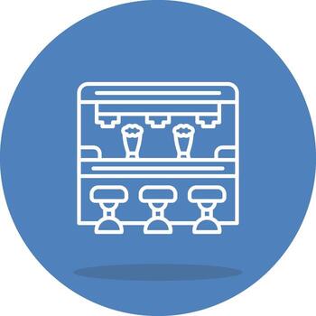 Bar Counter Distinct Visual Design Layout vector