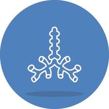 Bronchus Interactive Flat Design Element vector