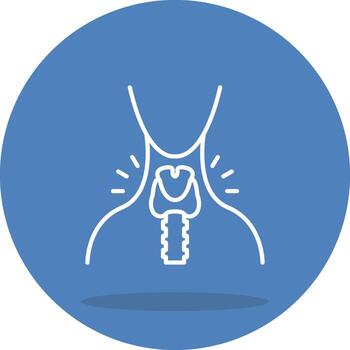Thyroid Digital Interface Graphic Element vector