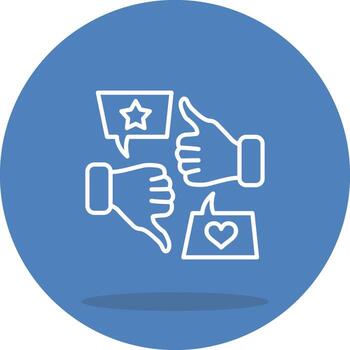 realimentación interactivo plano diseño elemento vector