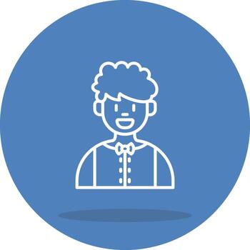 Chess Player Structured Flat Design vector