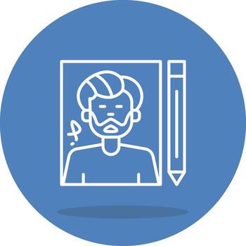 Drawing Simplified Visual Graphic Form vector