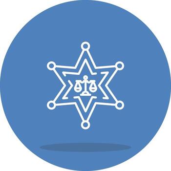 Sheriff Simple Modern Layout vector