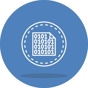 Binary Code Adaptive UI Graphic vector