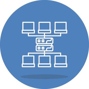 Local Network Unique UI Graphic Representation vector