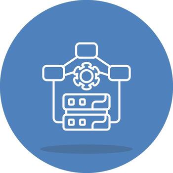 Data Model Process Minimal UI Graphic Asset vector