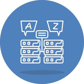 Relational Database Unique UI Graphic Representation vector