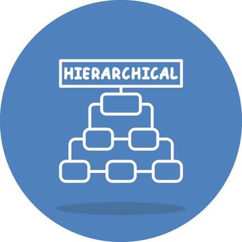 Hierarchical Distinct Visual Design Layout vector