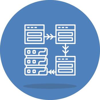 Relational Digital Interface Graphic Element vector