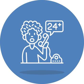 Emergency Call Balanced UI Design Mark vector